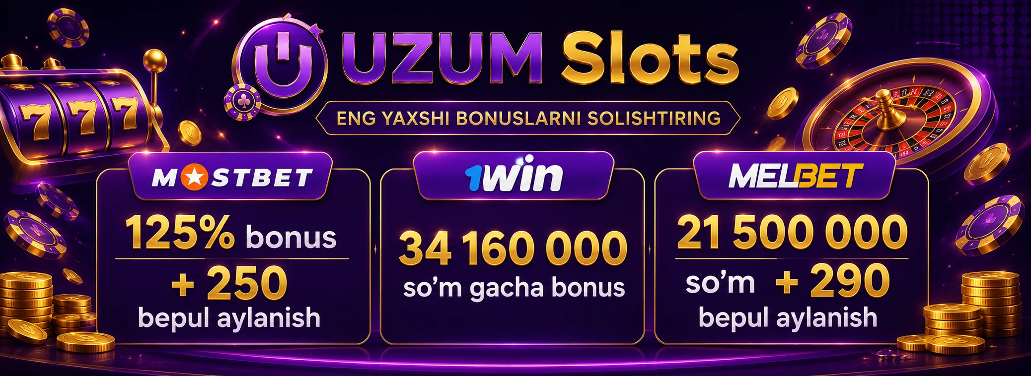 Bonuslar — Uzum Slots